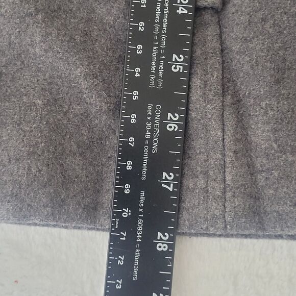 Avenue Gray Wool Blend Double Breasted Peacoat Dark Academia Size 22/24 - Picture 5 of 8
